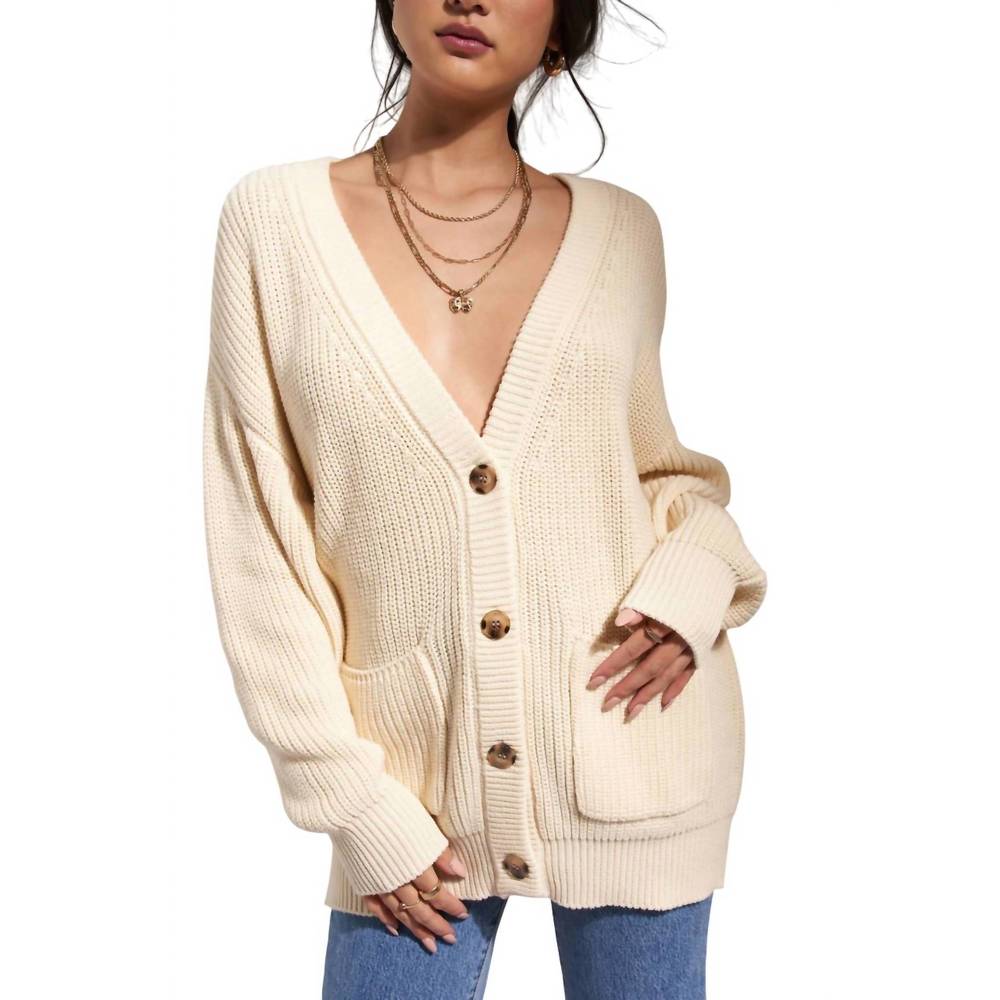 NEW CALLAHAN the cardigan in creme